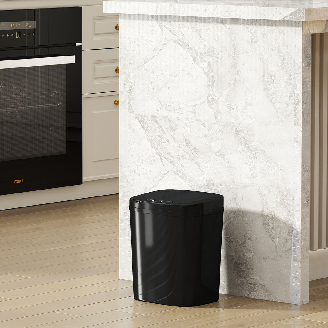 15L Sensor Bin, Automatic Touchless Kitchen Bin, Easy Clean, Battery Operated for Home Office, Bedroom, Bathroom
