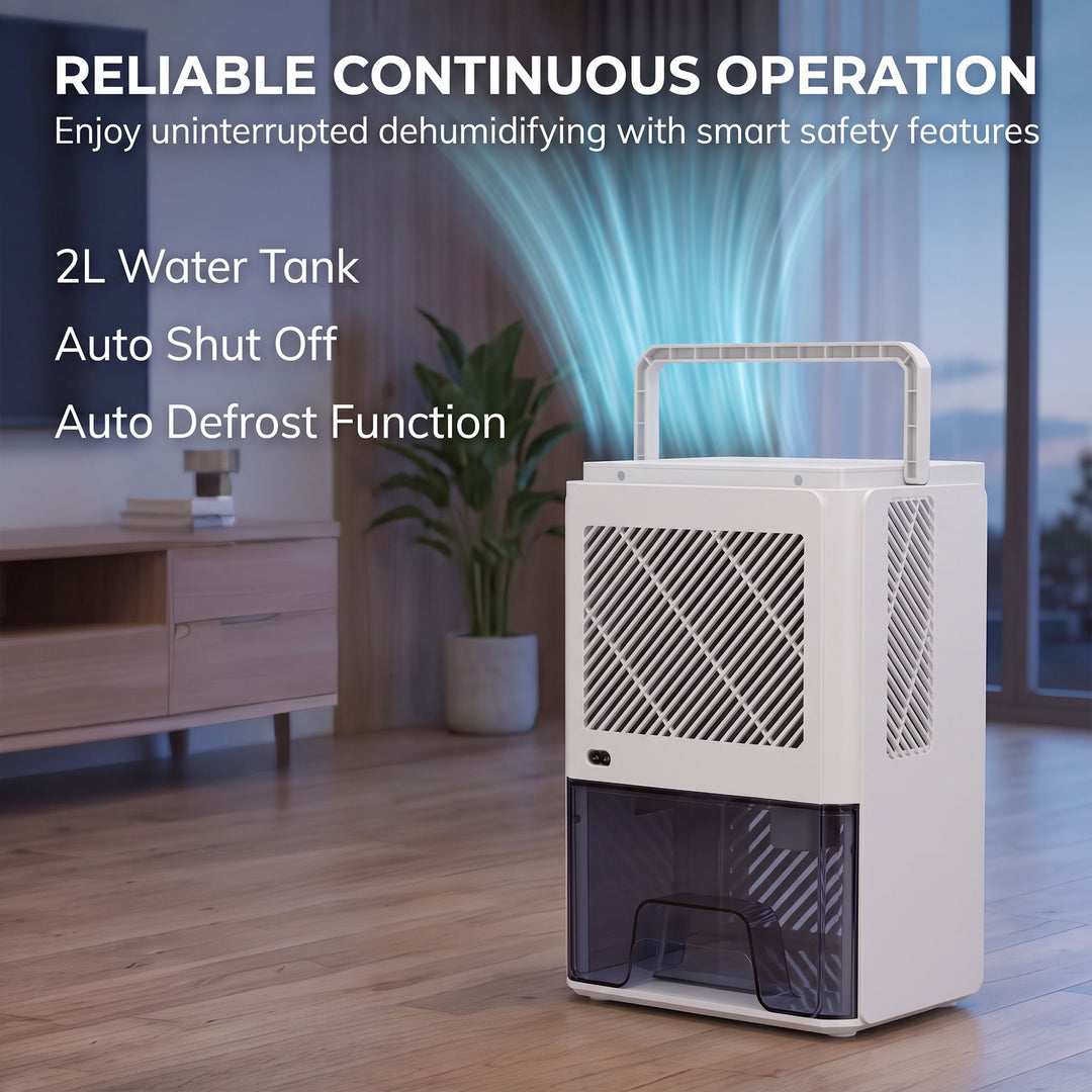 400mL/Day Small Dehumidifier, RGB Mood Lights, 24H Timer, LED - view 6