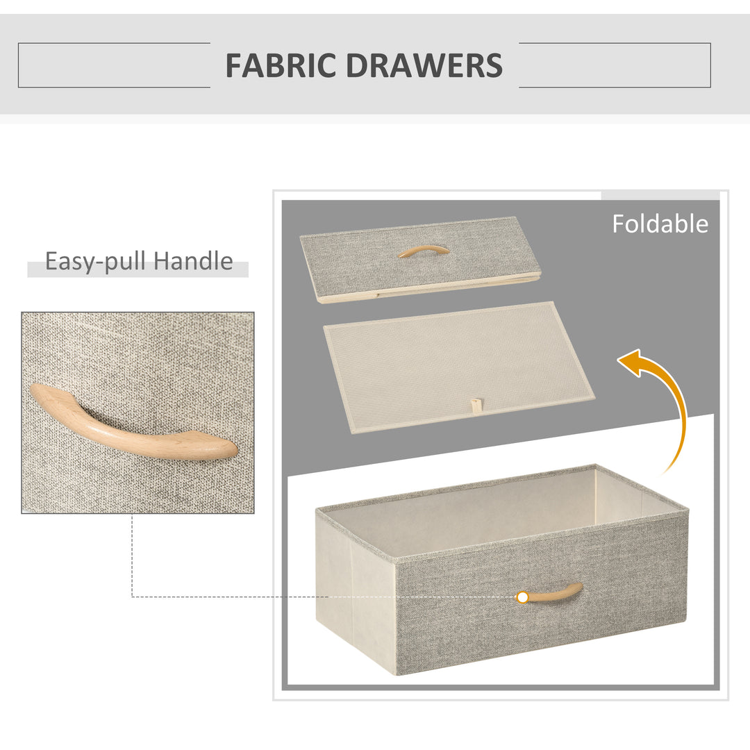 3 Drawer Storage Chest Unit Home Cabinet w/ Shelves Home Living Room Bedroom Entryway Living Furniture, Light Grey