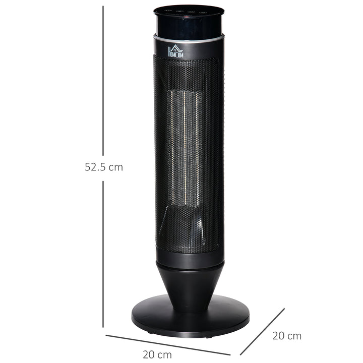 21 Inch Space Heater, 1000W/2000W Ceramic Electric Heater and Fan, Overheating & Tip-Over Protection, 8H Timer, 42° Oscillation, Portable Heater for Home