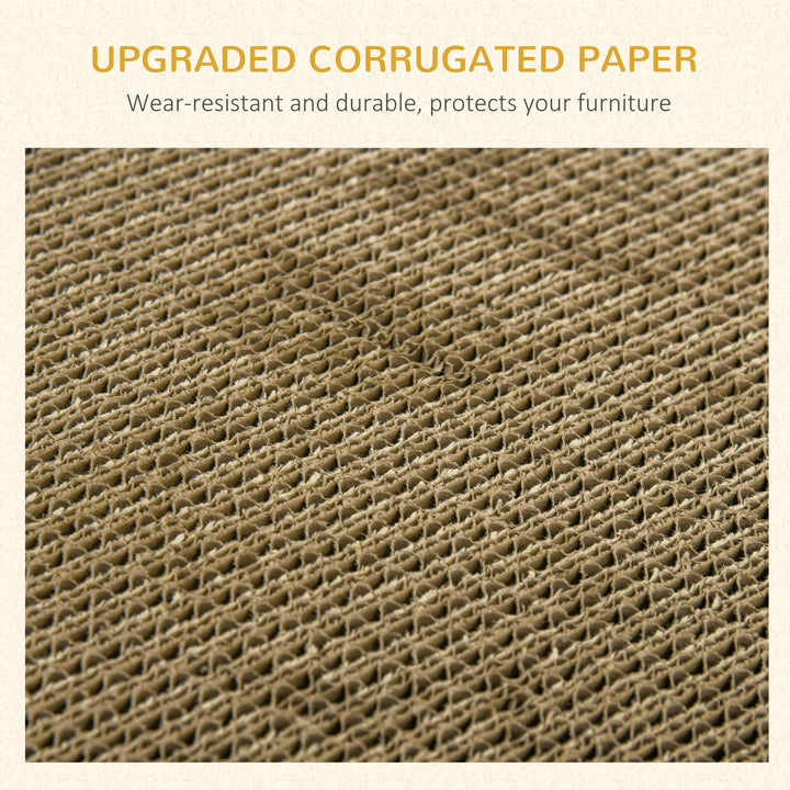 MCL Cat Scratching Board Cardboard Cat Scratchers Lounger, 60 x 29 x 26.5cm