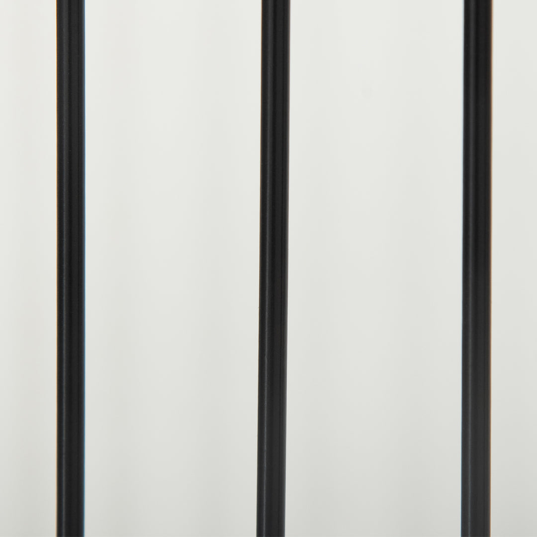 MCL Foldable Pet Gate, with Three Panels & Two Support Feet - White