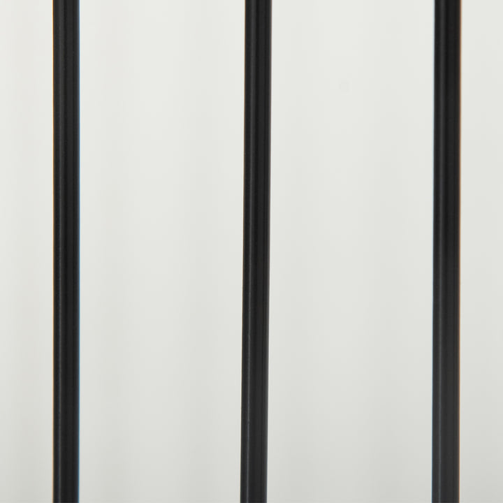 MCL Foldable Pet Gate, with Three Panels & Two Support Feet - White