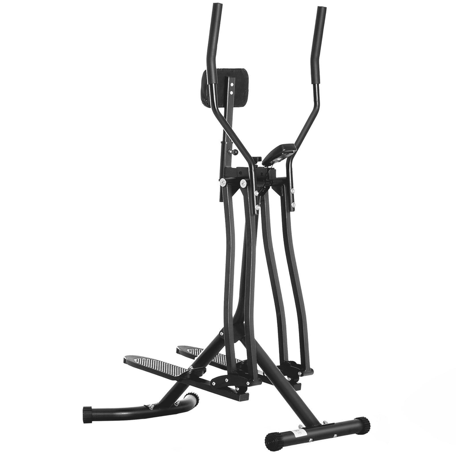 Air Walker Glider, Cross Trainer Fitness Machine, with LCD, for Home Gym, Black