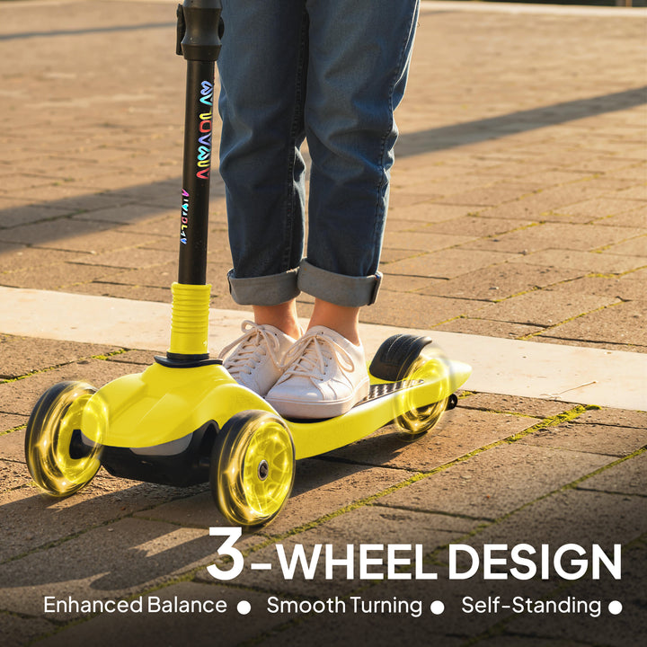 Three-Wheel Foldable Electric Scooter for Kids Aged 6-10 Years