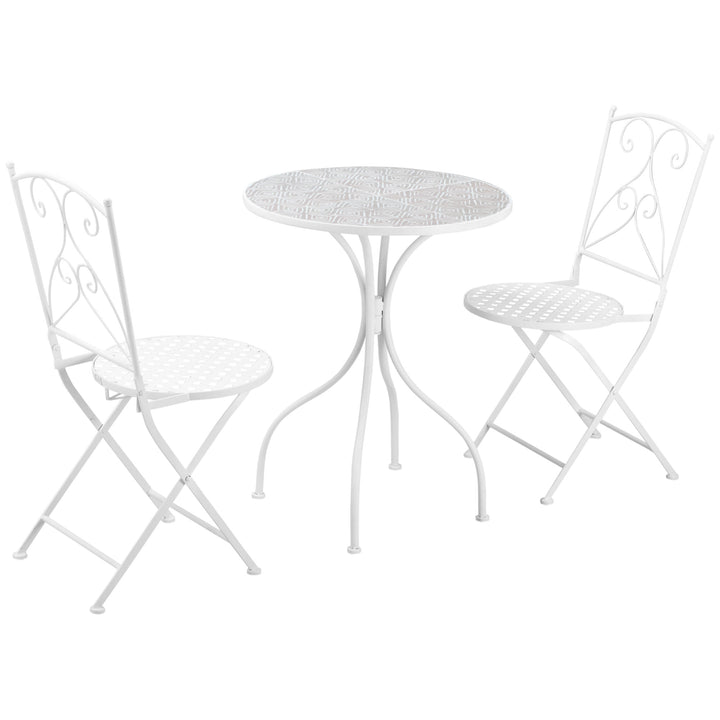 MCL Three-Piece Metal Bistro Set - White