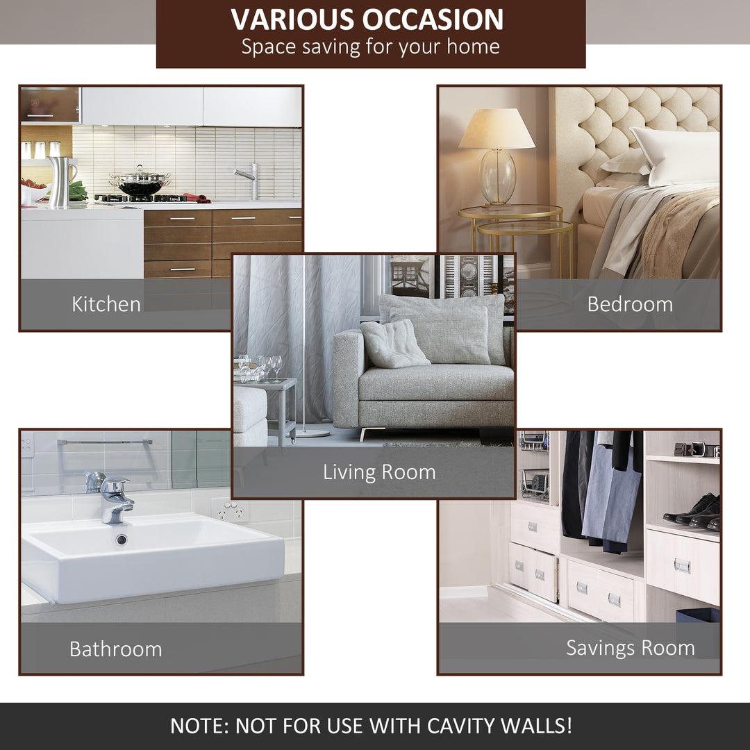 MCL 6.5FT/2000mm Modern Sliding Barn Door Closet Hardware Track Kit Aluminium Track System Unit For Single Wooden Door