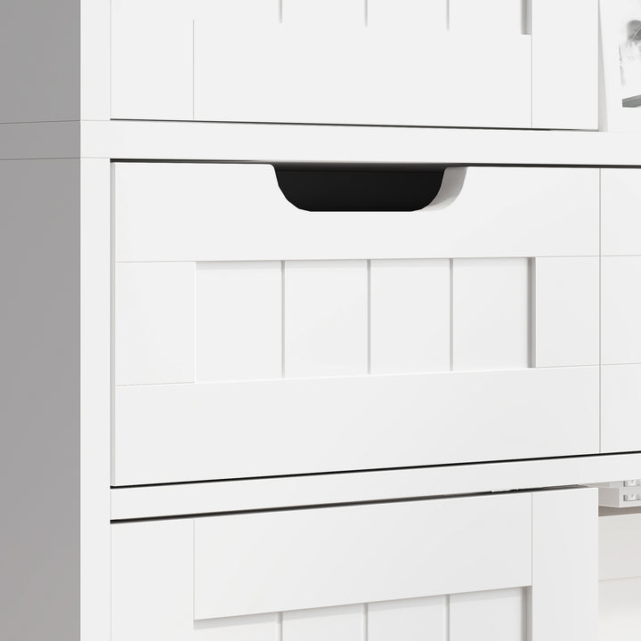 Tall Bathroom Storage Cabinet - White