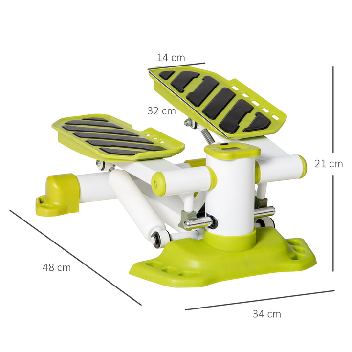 Portable Mini Stepper, Steppers for Exercise Workout with LCD Display Monitor, Anti-skid Foot Pedals for Home Gym Office, Yellow