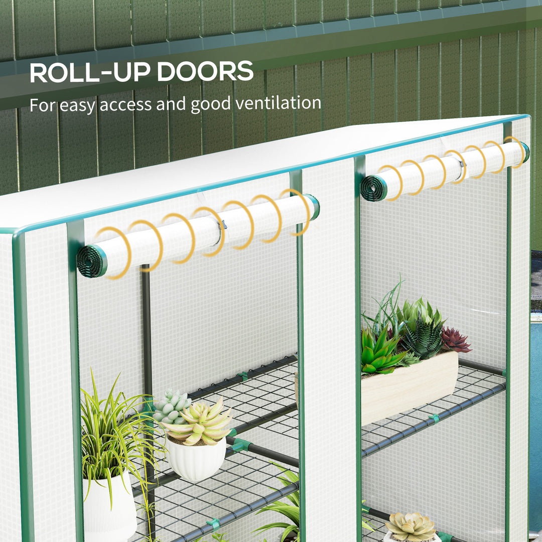 Three-Tier Mini Greenhouse - White