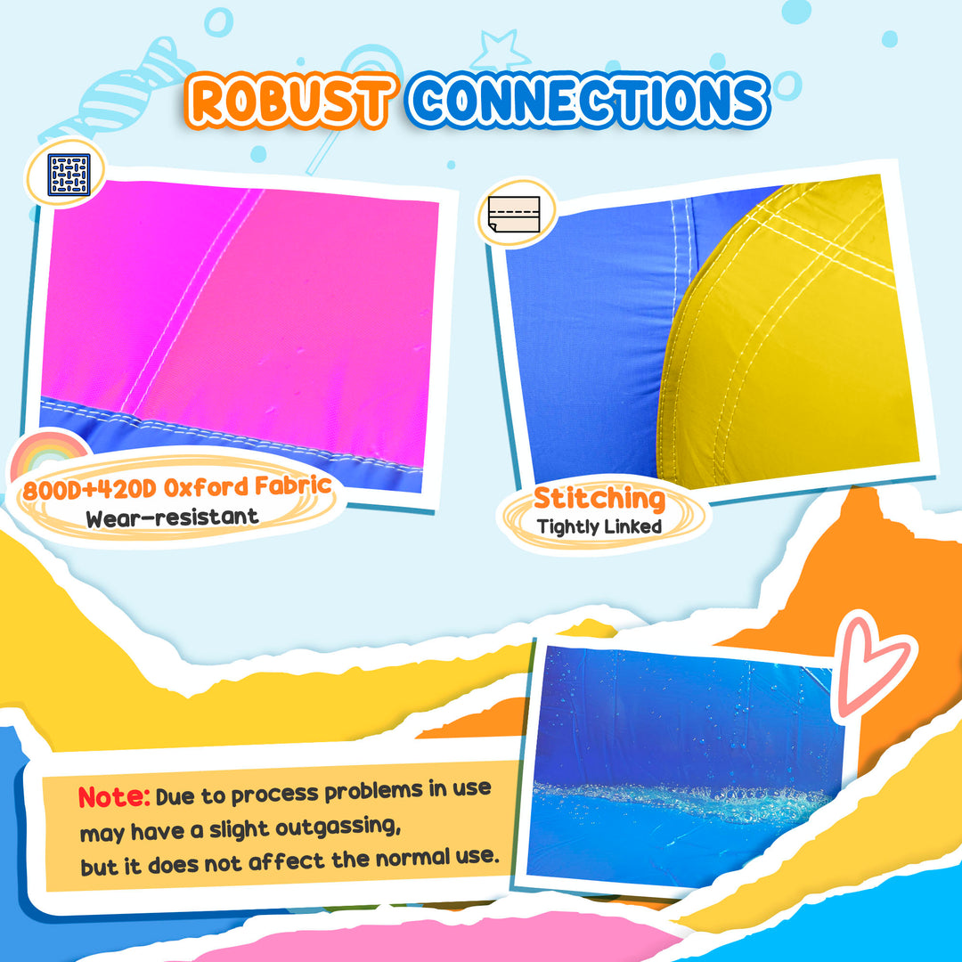 5 in 1 Bouncy Castle, with Blower, for Ages 3-8 Years - Multicoloured
