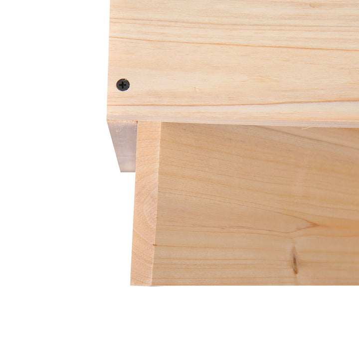 MCL Wooden Wine Rack for 24 Bottle Square Tabletop Storage Holder Stand