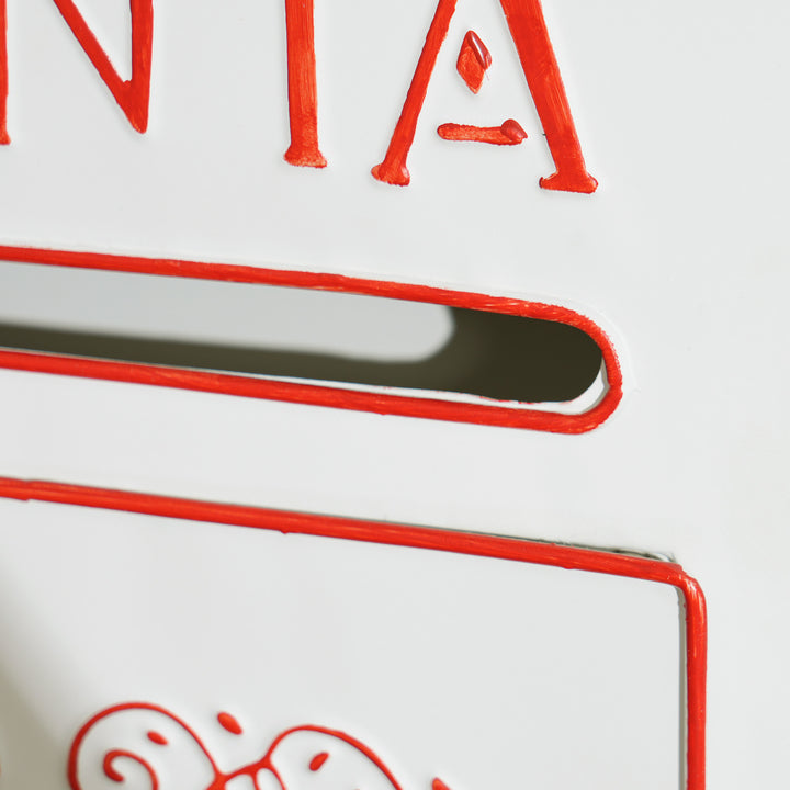A5 Christmas Letter Postbox - White/Red