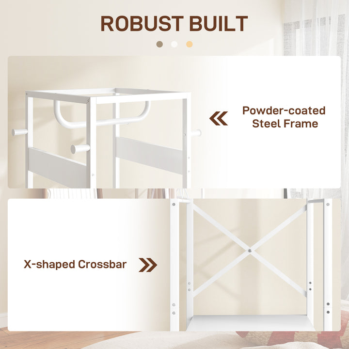 Multi-Storage Clothes Rack - White