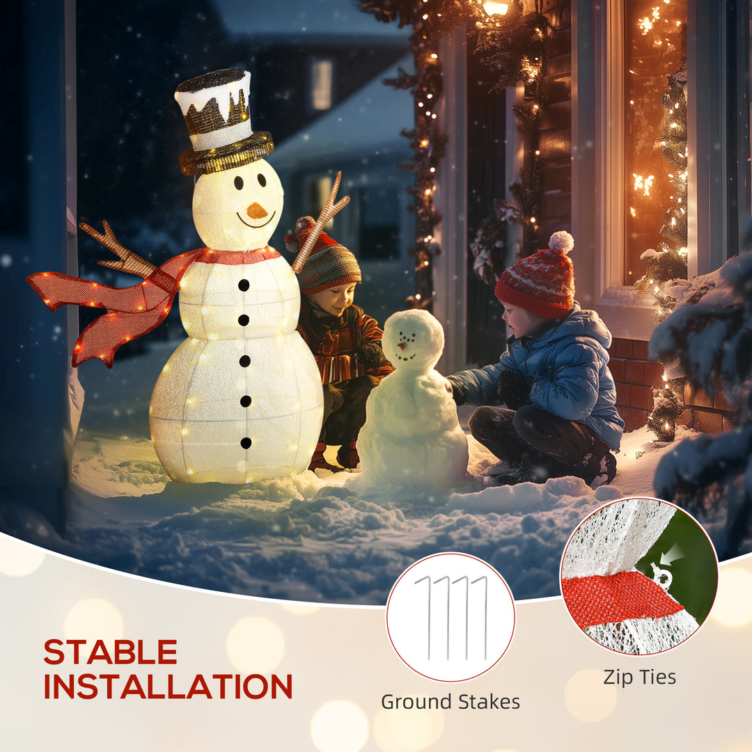 MCL 3ft 78 LED Light Outdoor Snowman Decoration, with Accessories