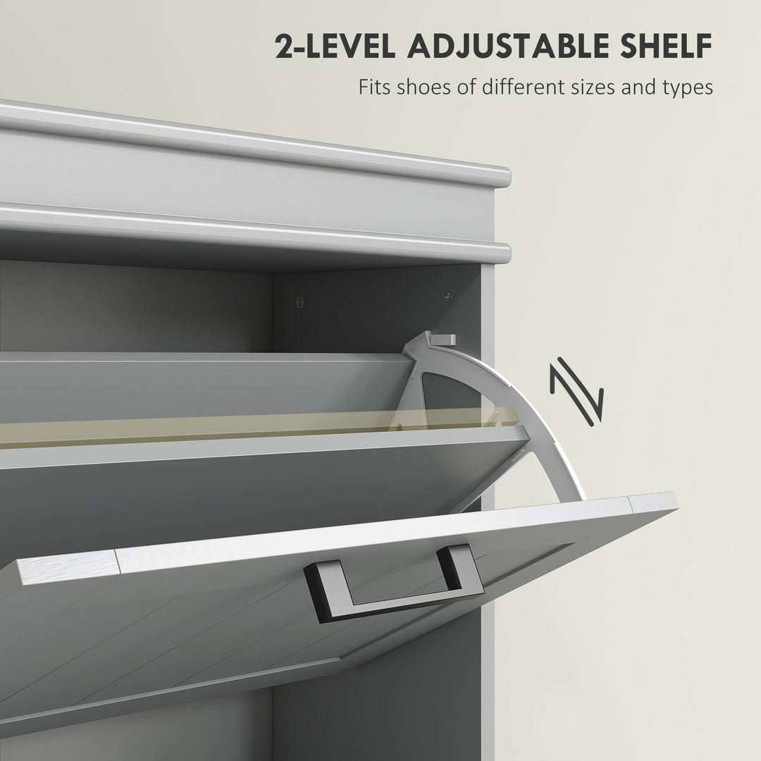 MCL Three-Drawer Minimalistic Shoe Cabinet - Grey