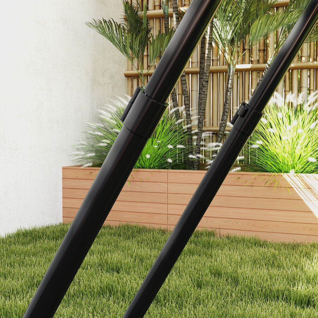 Football Training Net Target Goal, with Adjustable Angles - Black