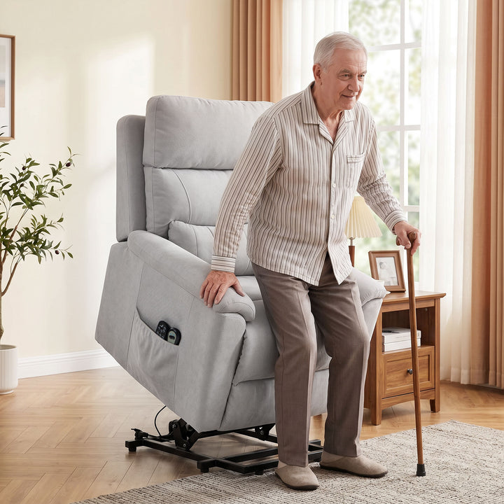 Power lift recliner chair with Massage and Heat, Terry Cloth Electric 