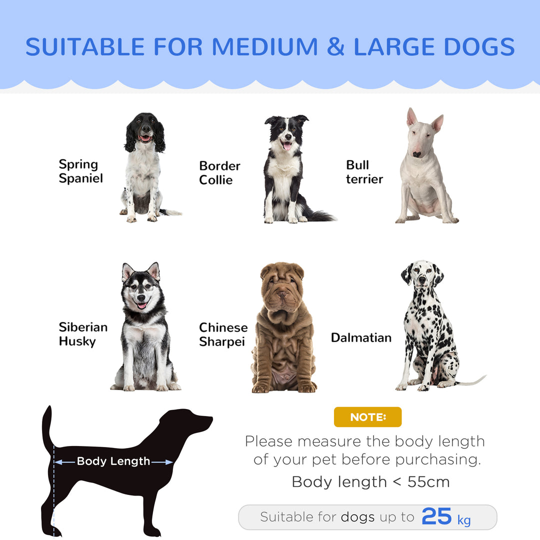 MCL Dog Sofa, Pet Couch Bed for Medium, Large Dogs, with Legs, Cushion - Grey