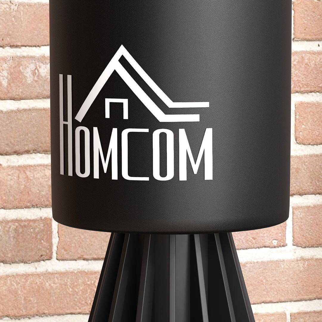 155-205cm 3-IN-1 Freestanding Boxing Punching Bag Stand, Boxing Speed Trainer with Rotating Flexible Arm, Speed Ball, Fillable Base, Black