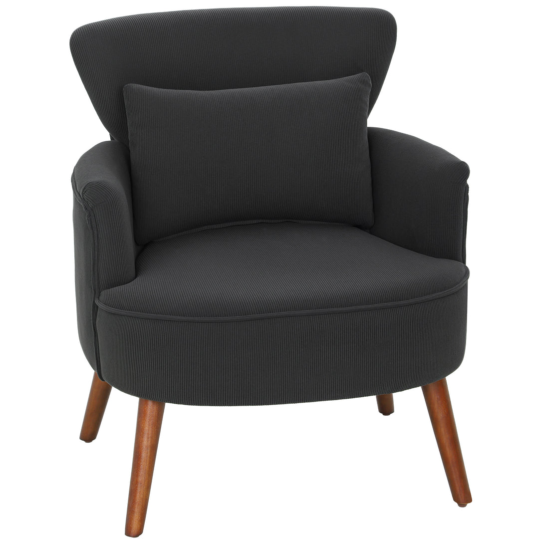 MCL Corduroy Retro Accent Chair - Black