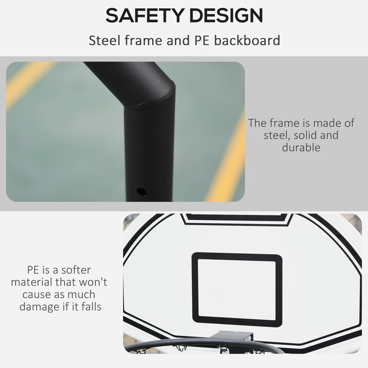 94-123cm Adjustable Height Basketball Hoop and Stand