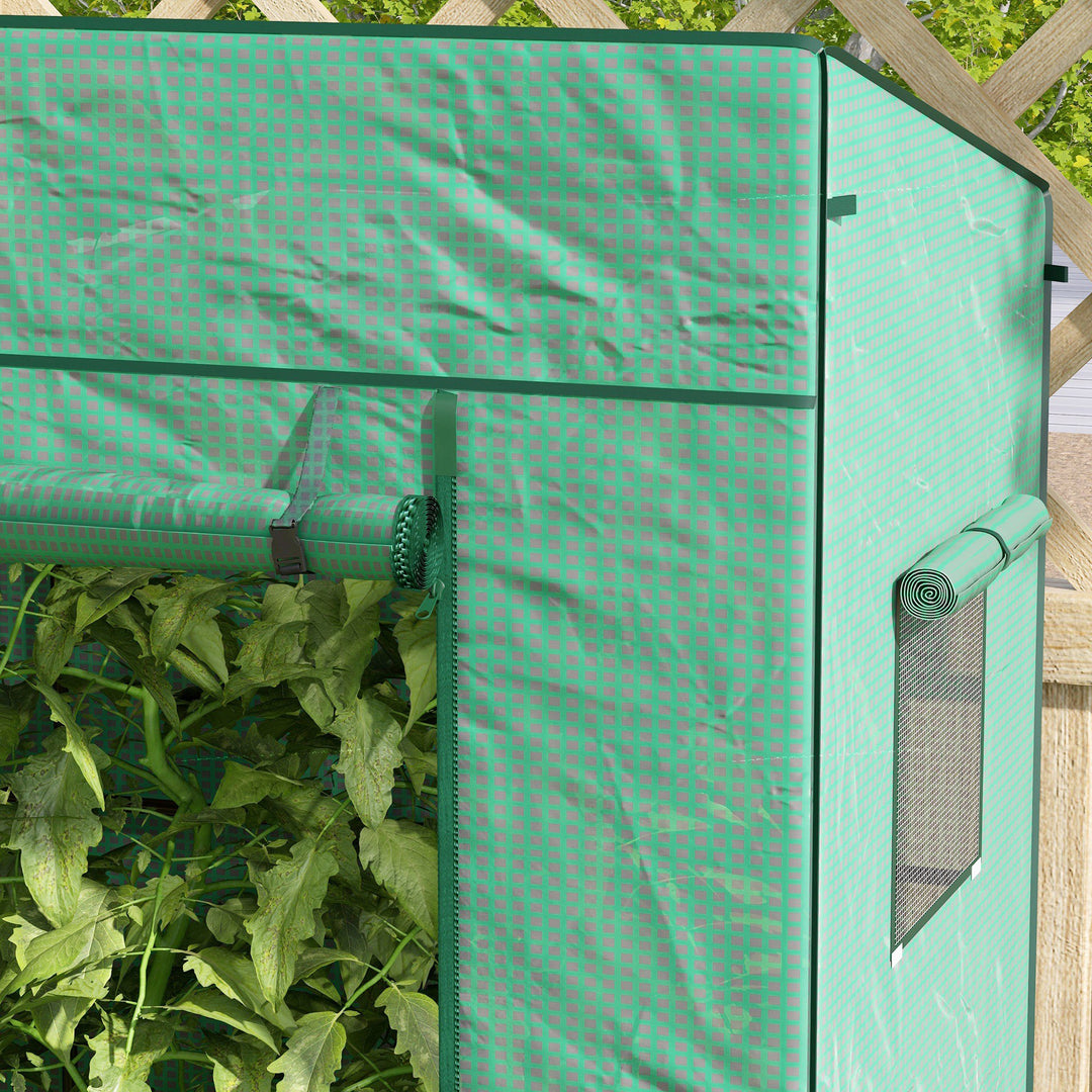 77 x 196cm Walk-In Greenhouse, with Accessories