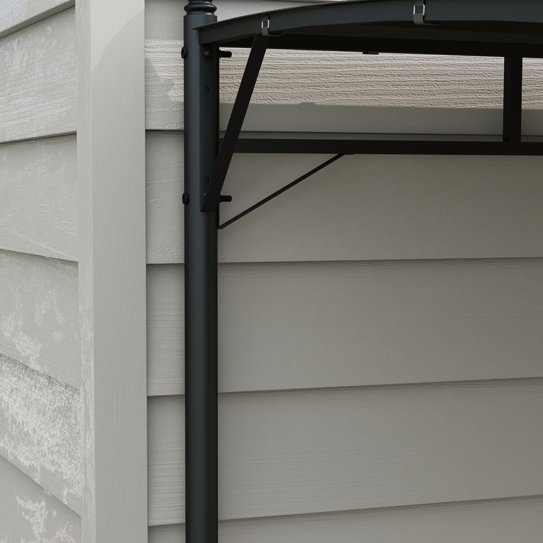 3 x 4m Metal Frame Pergola - Grey