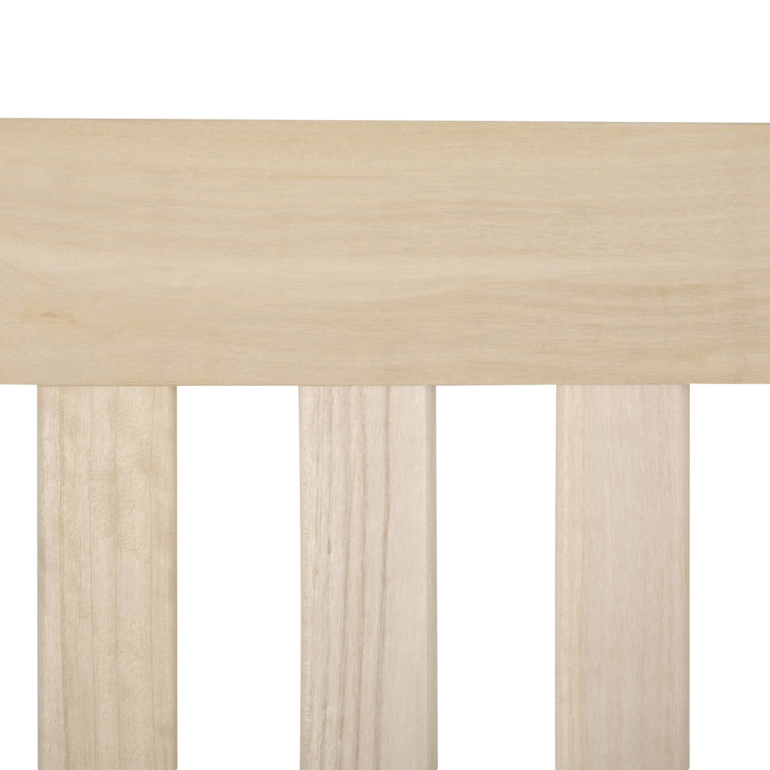 MCL Outdoor Wooden Swing Bench 2-Seater Porch Swing Chair Hanging Hammock Garden Furniture, Natural