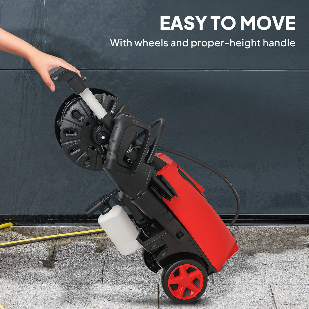 MCL 150-Bar Pressure Washer, with Accessories - Red/Black