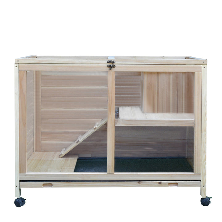 MCL Small Animals Guinea Pigs Hutches Fir Wood Indoor Hutch