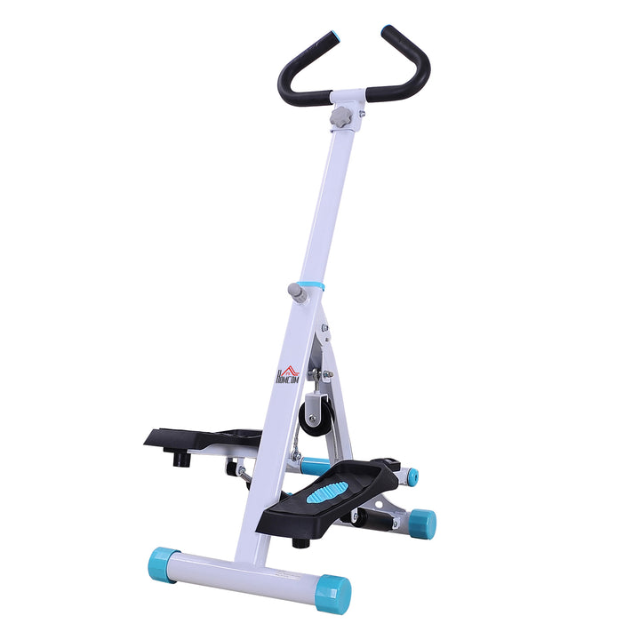 MCL Stepper w/ Handle Hand Grip Workout Fitness Machine For Fitness Aerobic Exercise Home Gym White