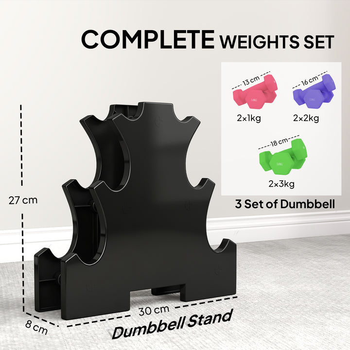 Hex Dumbbells Set with Dumbbell Rack, Hand Weights for Strength Traini