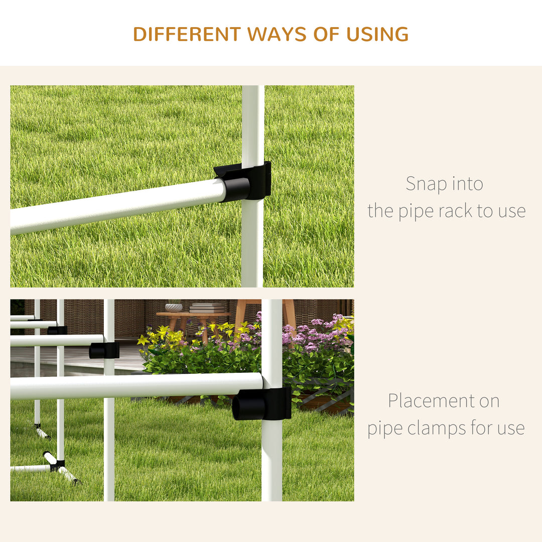 MCL 4 Pieces Dog Agility Training Equipment, Adjustable Height Jumps Hurdle with Carrying Bag for Outdoor, White