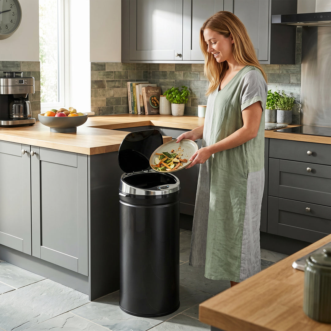 42L Automatic Motion Sensor Rubbish Bin with Fingerprint Resistant, St