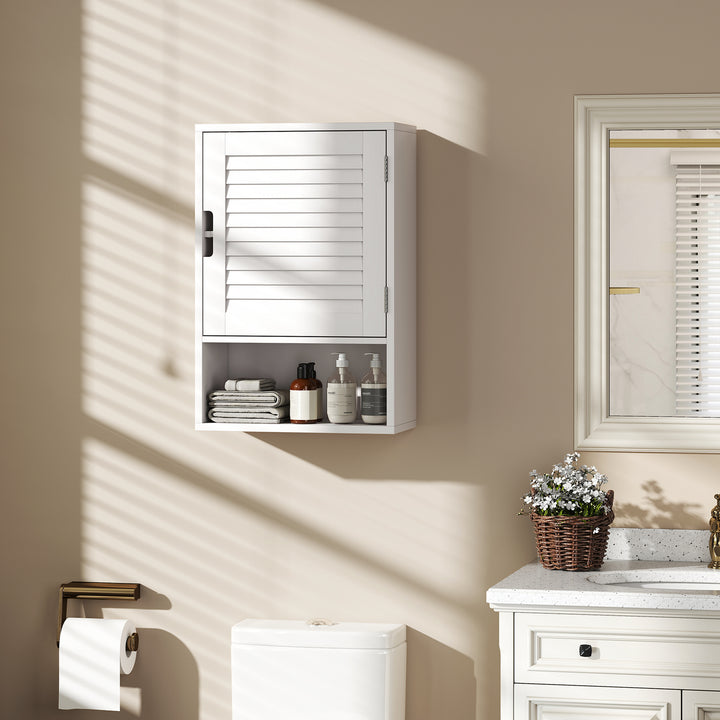 Bathroom Cabinet, Wall Mounted Storage Cabinet with Adjustable Shelves