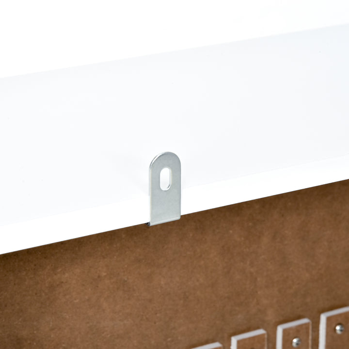 MCL Painted MDF Radiator Cover Heater Cabinet Modern Slatted Home Furniture Living Room Bedroom Worktop White 82H x 78W x 19D