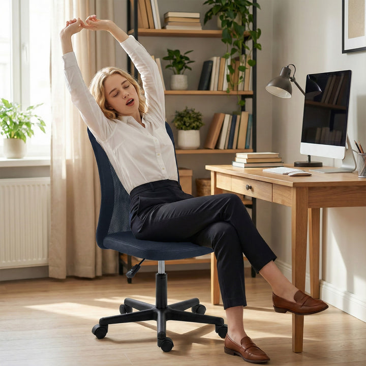 Computer Desk Chair, Mesh Office Chair with Adjustable Height and Swiv