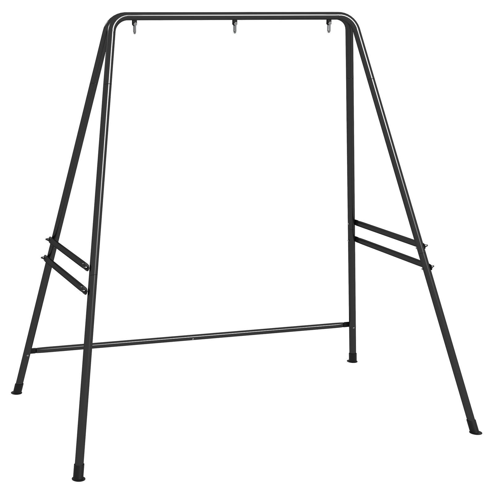 Hammock Chair Stand, Hanging Heavy Duty Metal Frame Hammock Stand for Hanging Hammock Air Porch Swing Chair, Egg Chair, Black