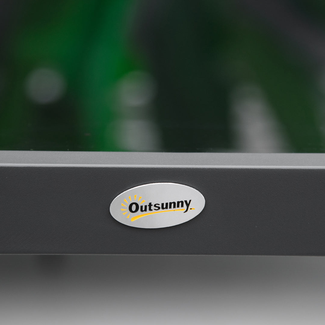 MCL 4 Piece L-shaped Garden Furniture Set 8-Seater Aluminium Outdoor Dining Set Conversation Sofa Set w/ Bench, Dining Table & Cushions, Grey