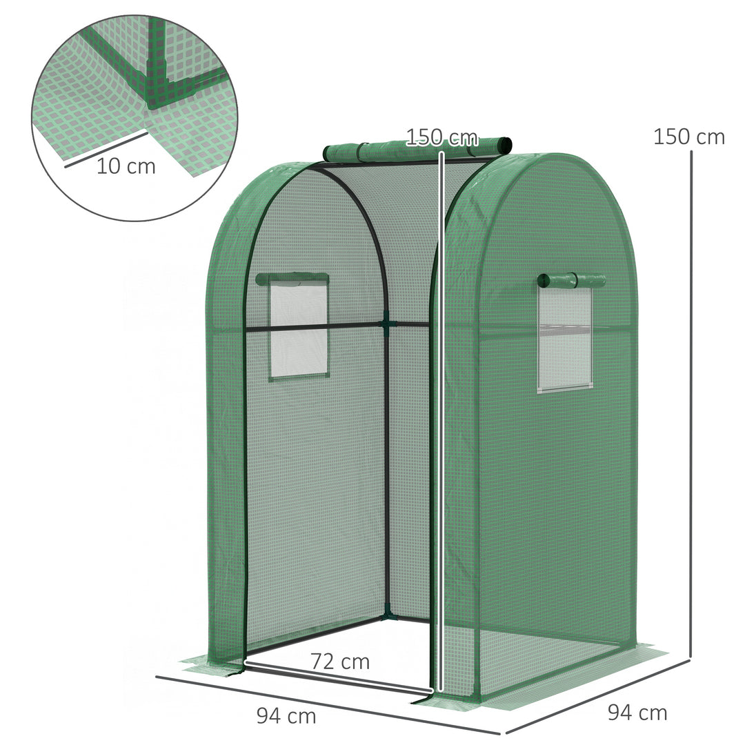 94 x 94cm Mini Portable Greenhouse - Green