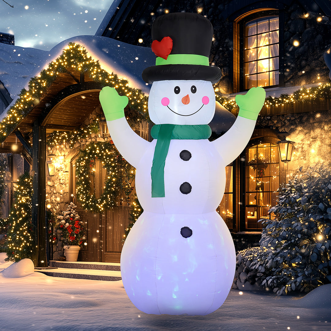 10ft Inflatable Snowman Christmas Decoration, with Accessories