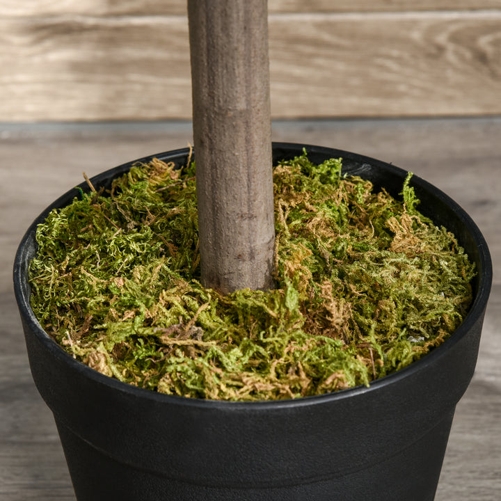 MCL Artificial Bay Laurel Topiary Trees w/ Pot Fake, Set Of 2 90cm/3FT Indoor Greenery Plant Home Office Garden Decor Green