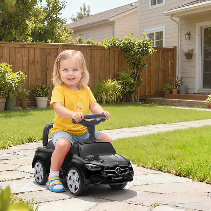 Official Mercedes-Benz Ride On Car, Foot to Floor Sliding Walker with 