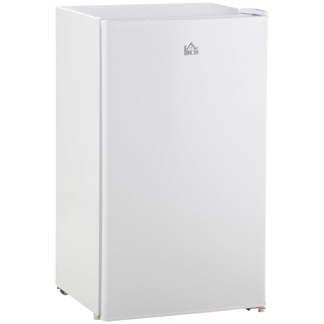 MCL 91 Litre Freestanding Under Counter Fridge Freezer, Small Fridge with Chiller Box, Adjustable Thermostat, 47.5cm Wide, White