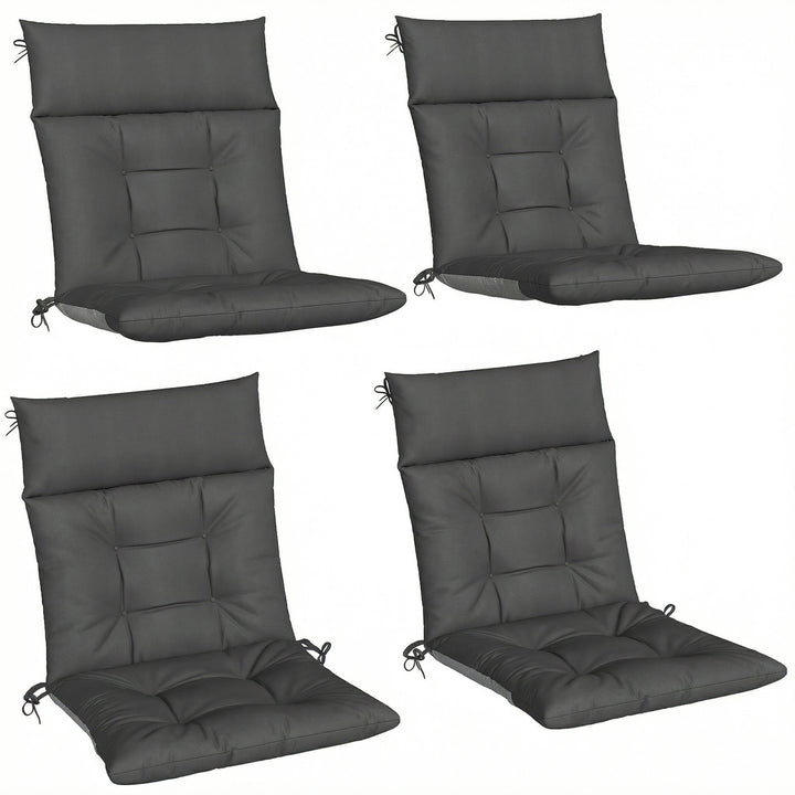 Patio Chair Cushions Set of 4, Waterproof Non-Slip Lounge Chair Cushio