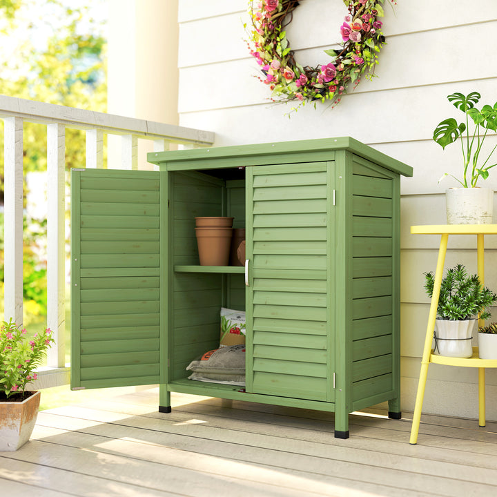 Garden Shed Wooden Garden Storage Shed 2 Door Unit Solid Fir Wood Gara