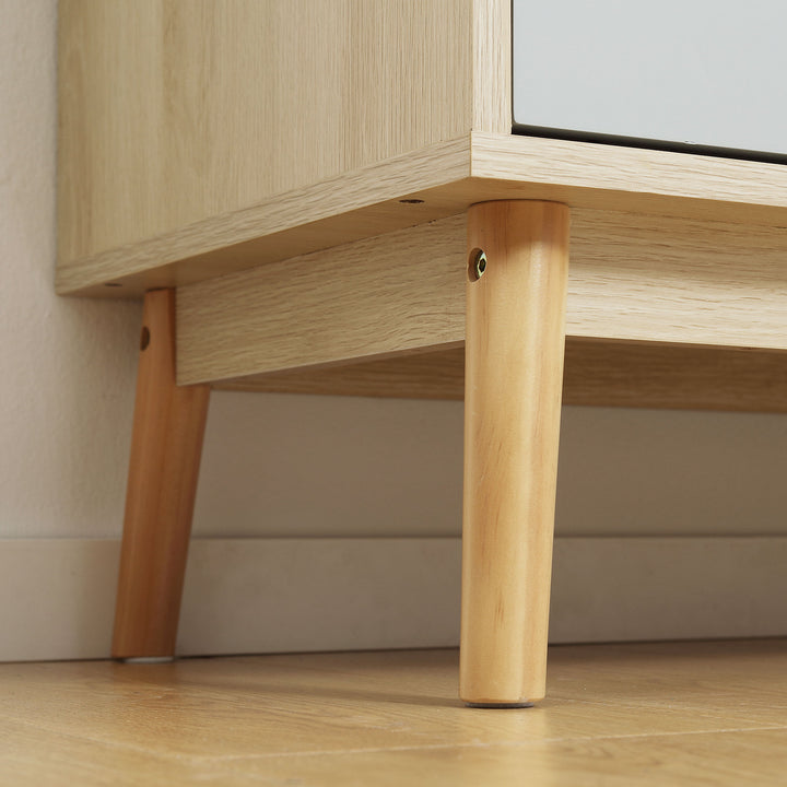 MCL Sideboard, Kitchen Storage Cabinet with Drawers and Door Cupboards for Dining Room, Living Room, Entryway,100W x 40D x 79.5Hcm, Multicoloured