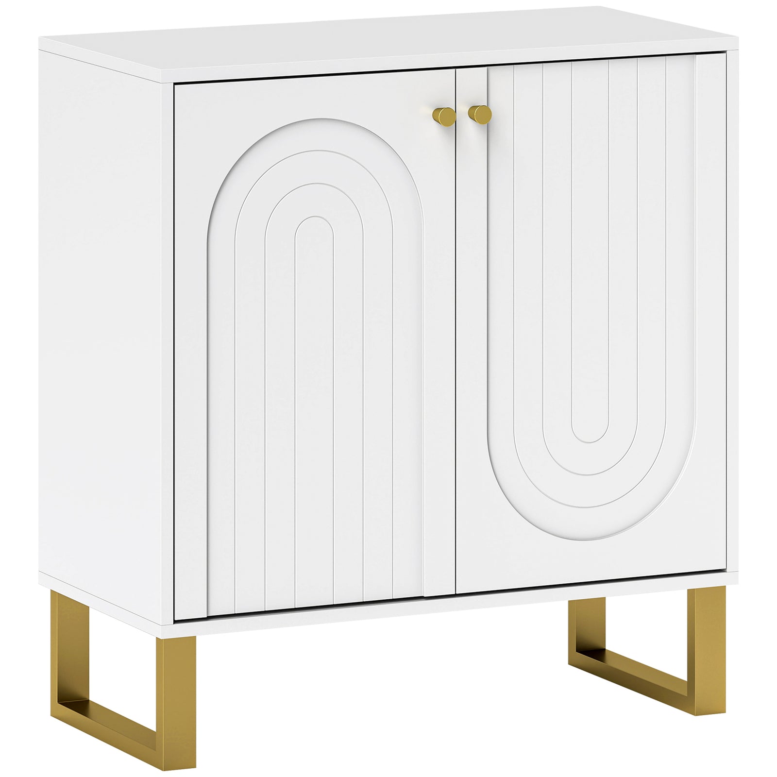 2-Door Sideboard Storage Cabinet - White