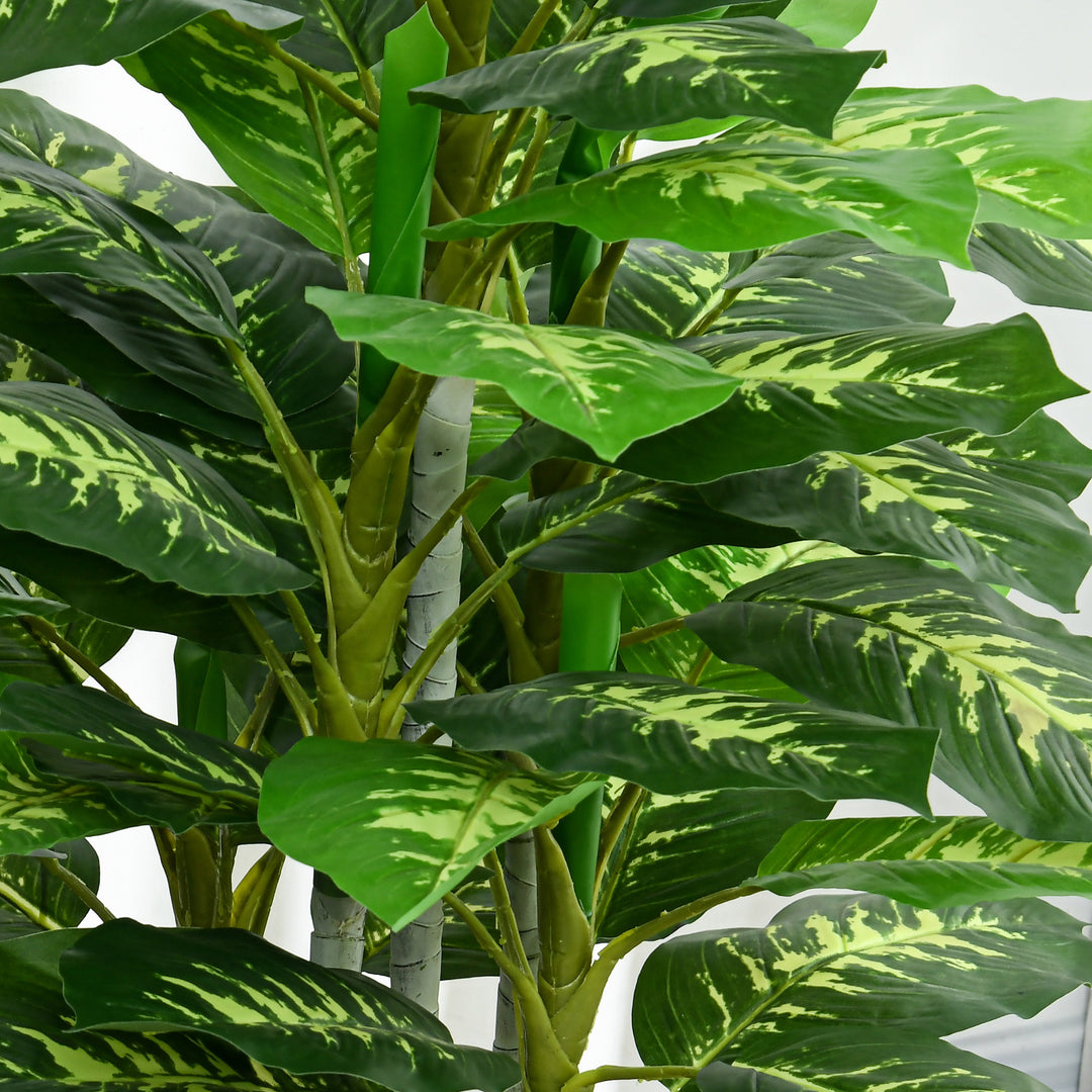 Artificial Evergreen Tree Fake Decorative Plant in Nursery Pot for Indoor Decor, 120cm